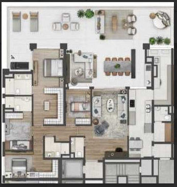 Apartamento à venda com 276m², 4 quartos com vaga - 18