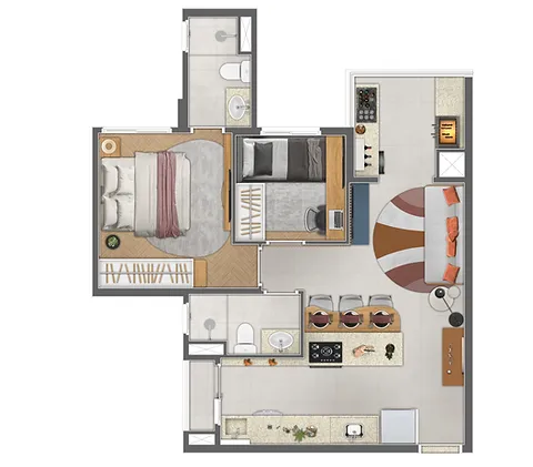 Apartamento à venda com 54m², 2 quartos com vaga - 13