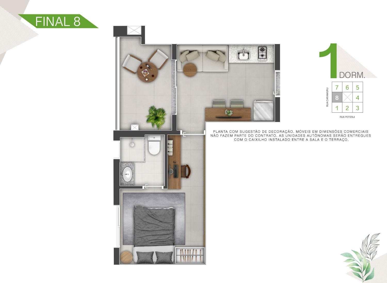 Apartamento à venda com 30m², 1 quarto sem vaga - 14