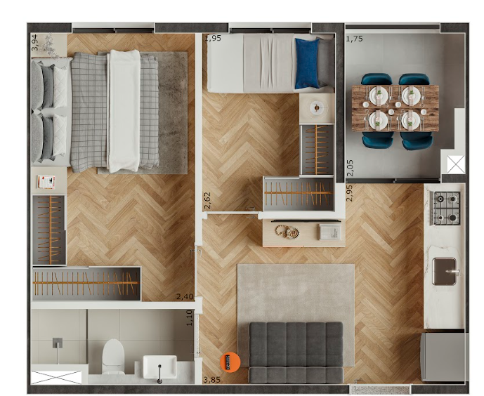 Apartamento à venda com 35m², 2 quartos sem vaga - 16