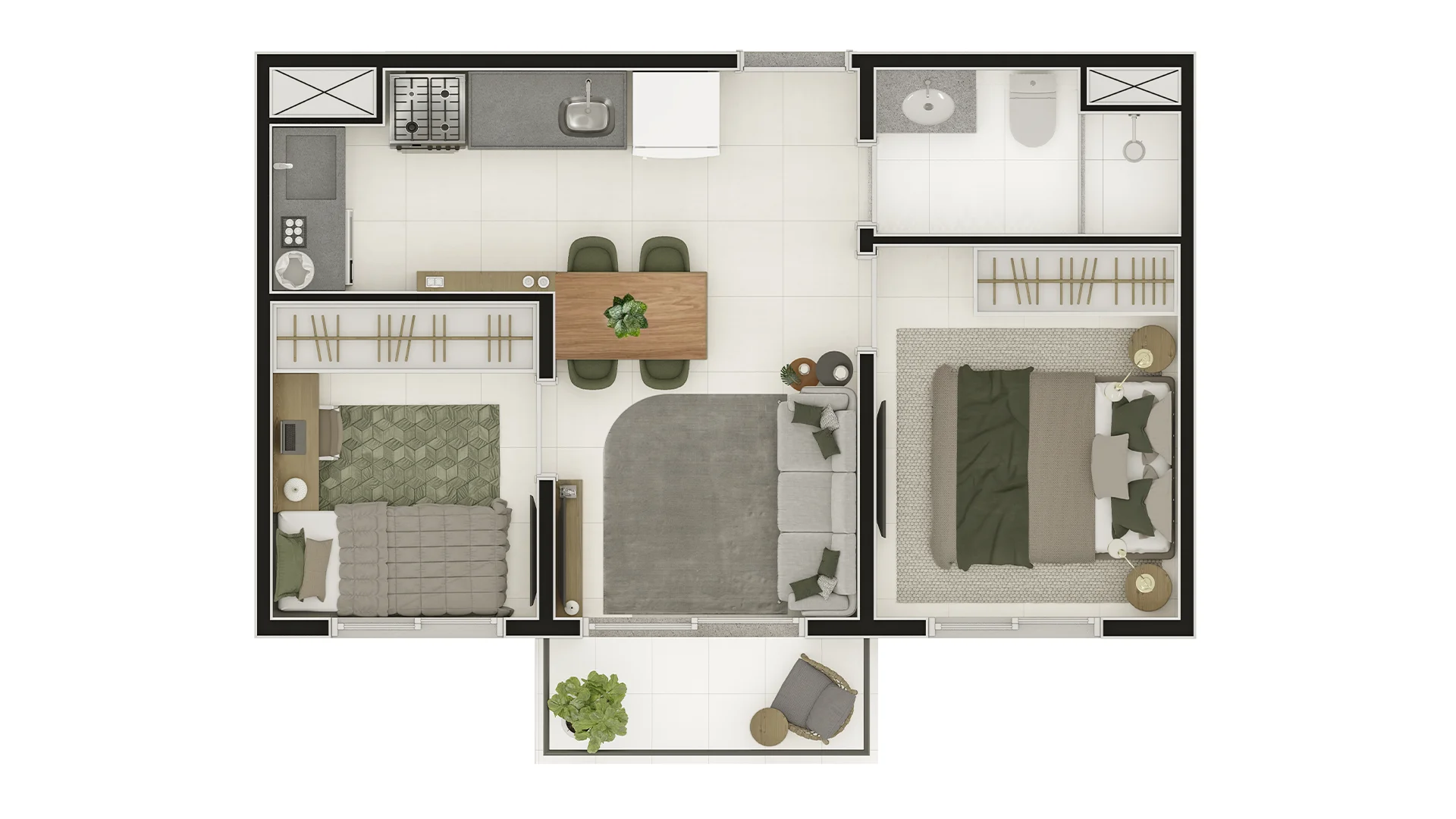 Apartamento à venda com 36m², 2 quartos sem vaga - 18