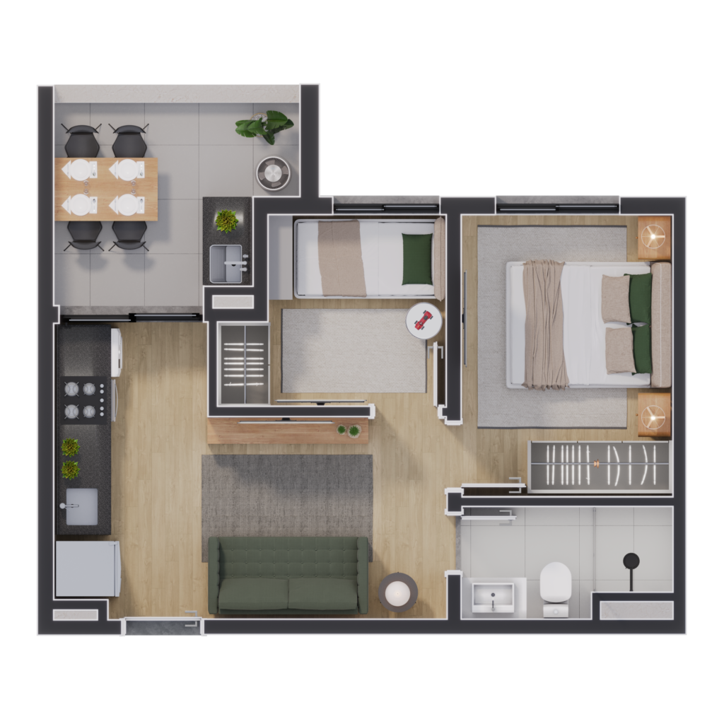 Apartamento à venda com 37m², 2 quartos sem vaga - 25