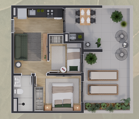 Apartamento à venda com 56m², 2 quartos sem vaga - 25