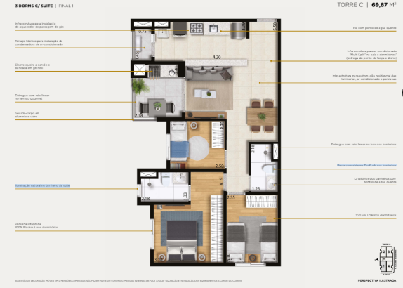 Apartamento à venda com 69m², 3 quartos com vaga - 37