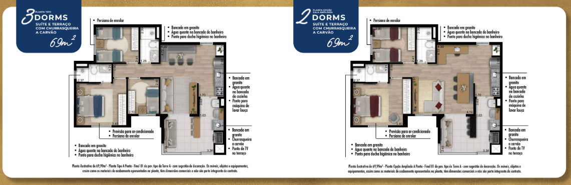 Apartamento à venda com 69m², 3 quartos com vaga - 20