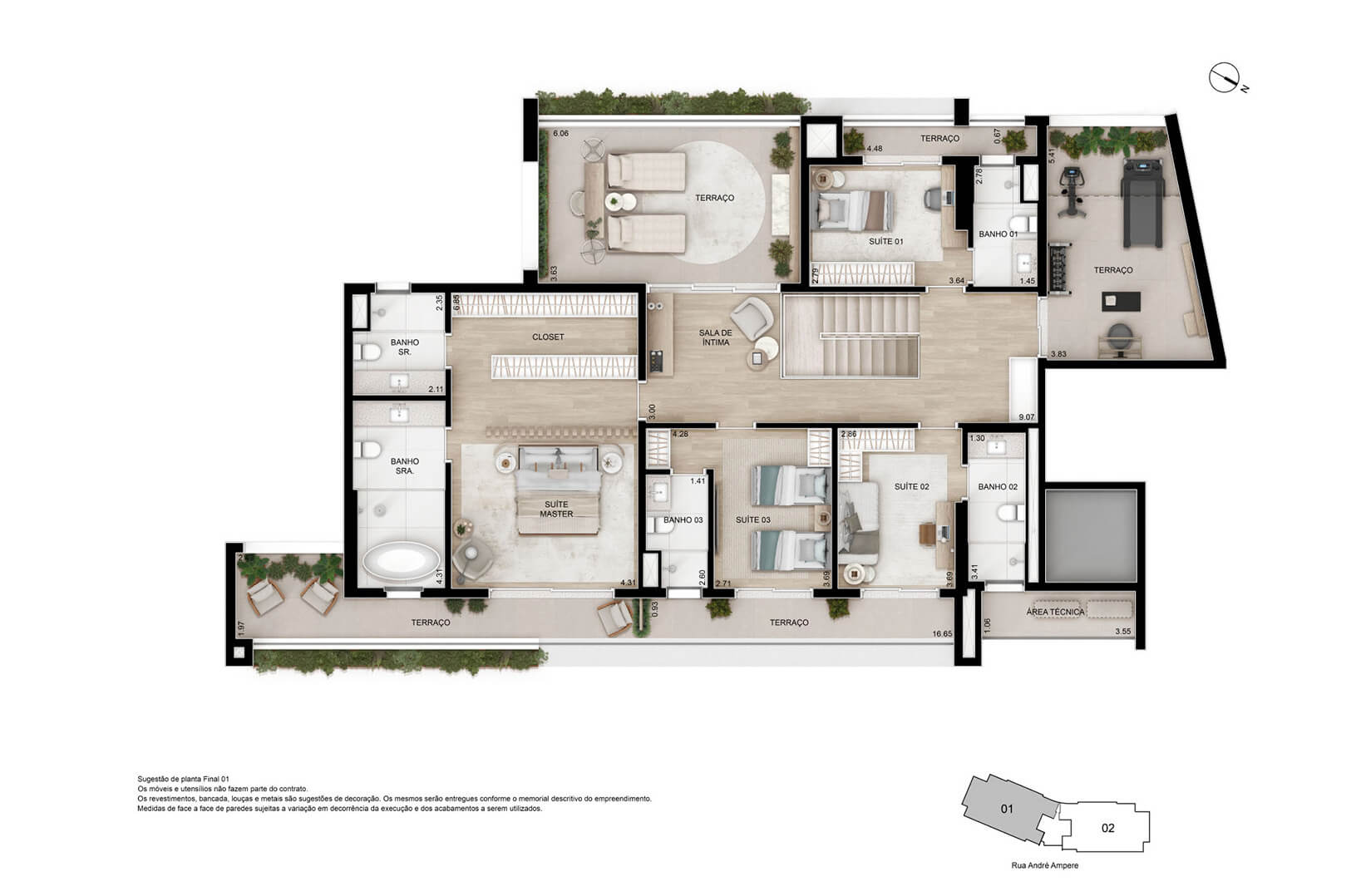 Apartamento à venda com 482m², 3 quartos com vaga - 12