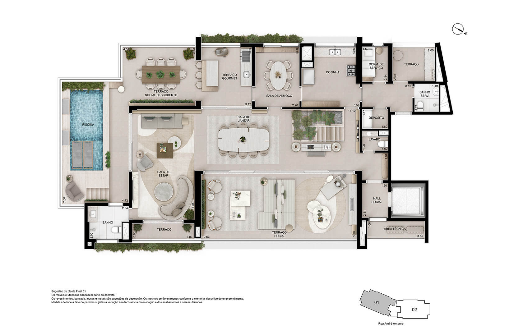 Apartamento à venda com 482m², 3 quartos com vaga - 11