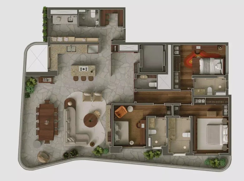 Apartamento à venda com 183m², 3 quartos com vaga - 30