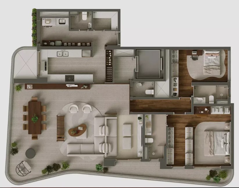 Apartamento à venda com 183m², 3 quartos com vaga - 32