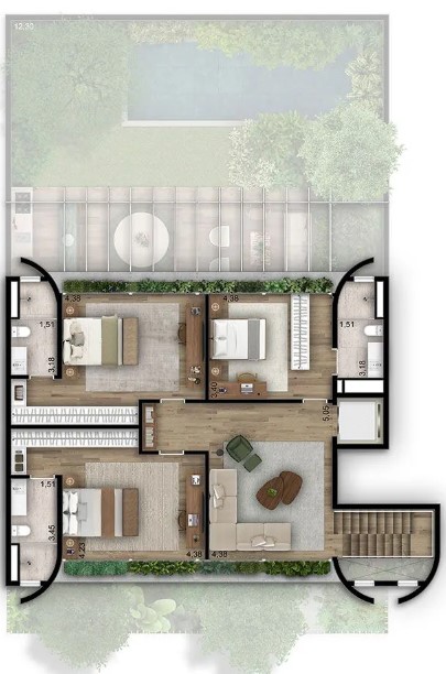 Apartamento à venda com 738m², 4 quartos com vaga - 16