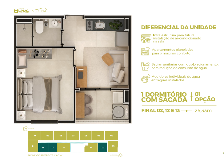 Apartamento à venda com 25m², 1 quarto sem vaga - 28