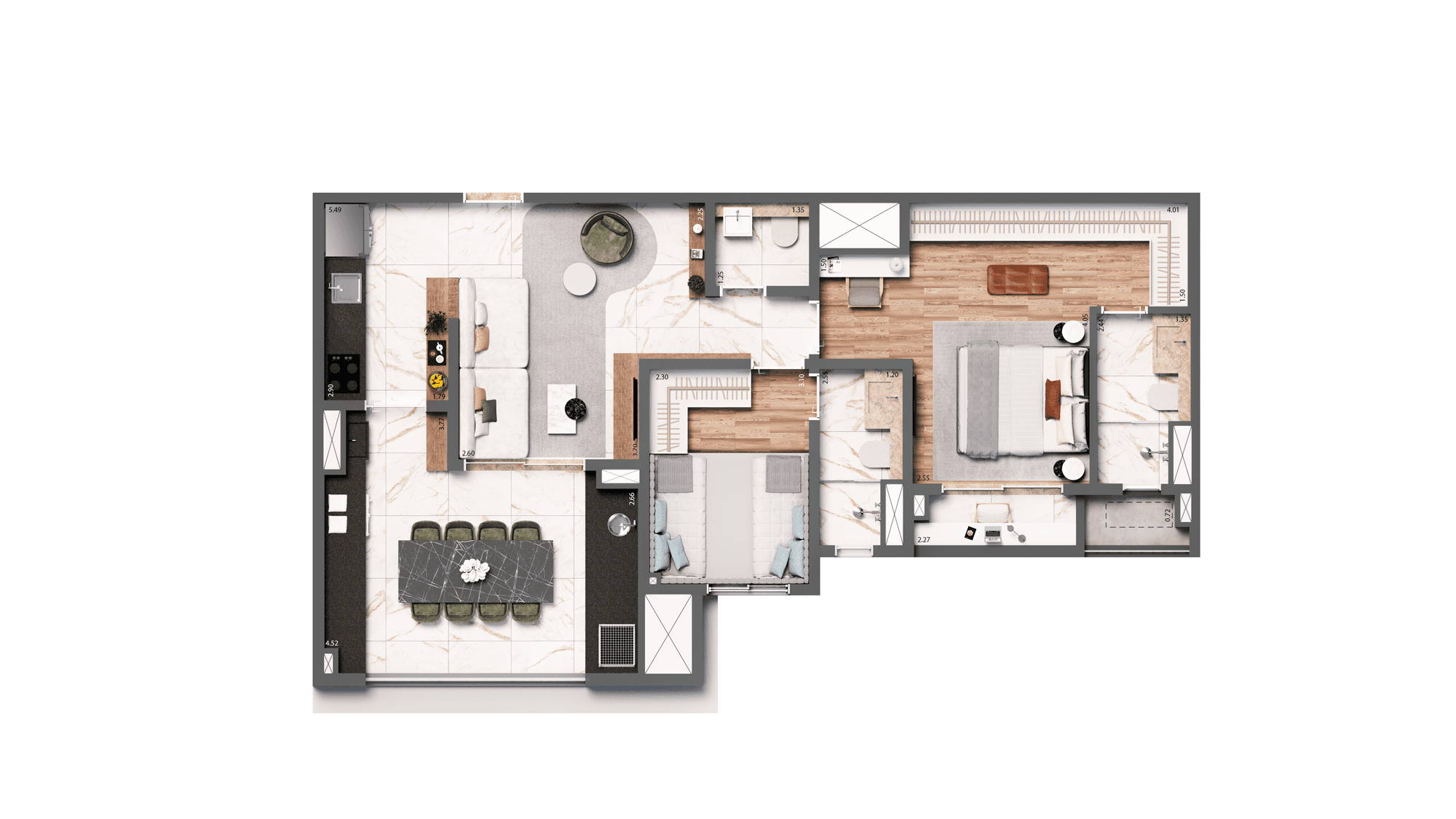 Apartamento à venda com 75m², 2 quartos com vaga - 19