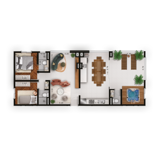 Apartamento à venda com 88m², 2 quartos com vaga - 17