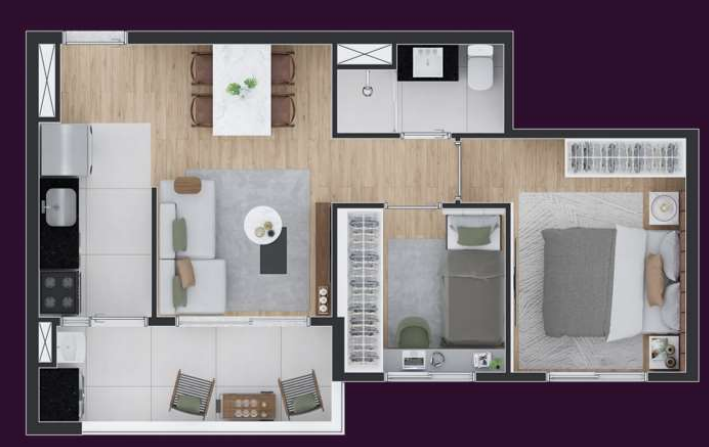 Apartamento à venda com 43m², 2 quartos com vaga - 22