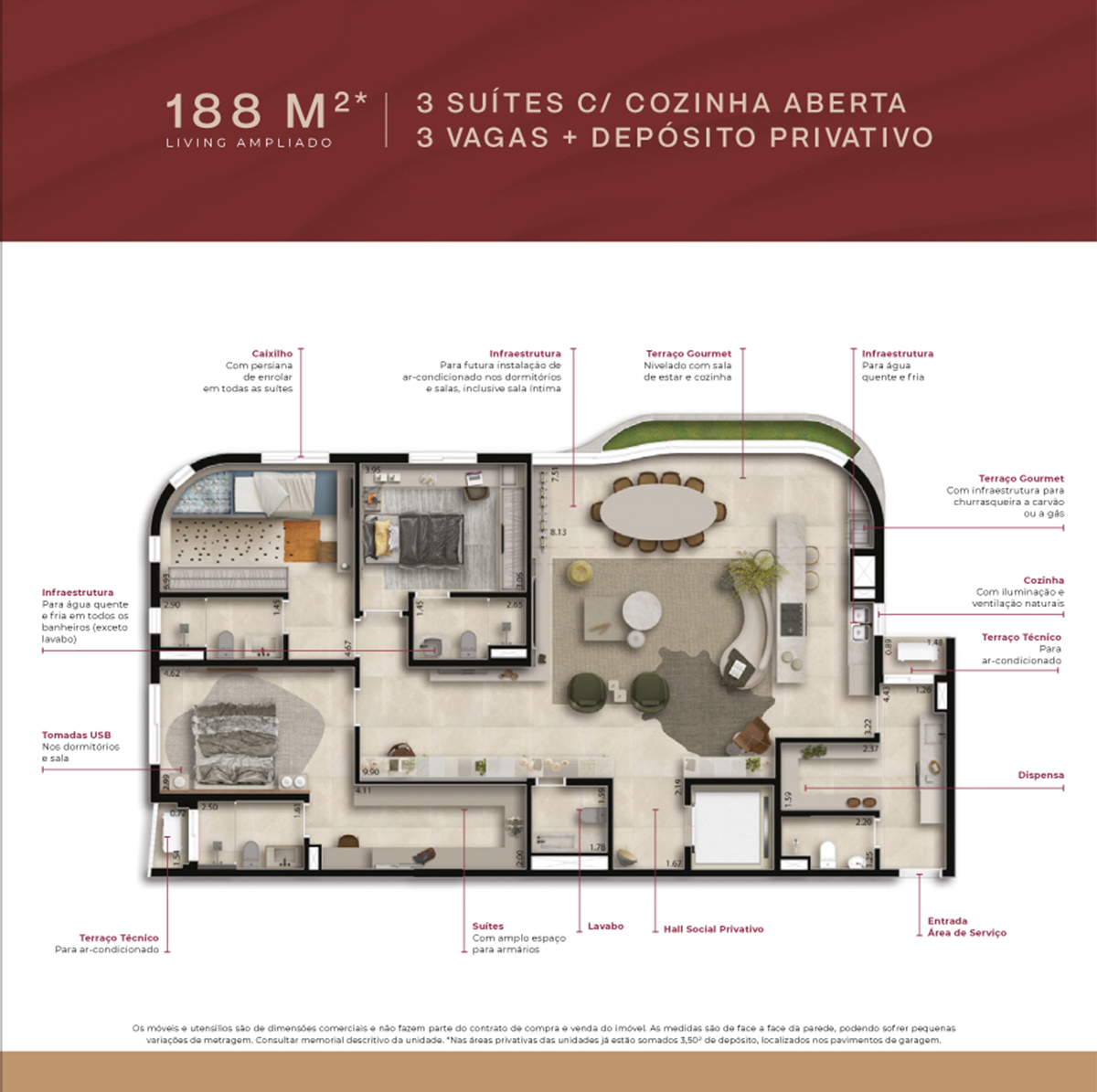 Apartamento à venda com 188m², 3 quartos com vaga - 20