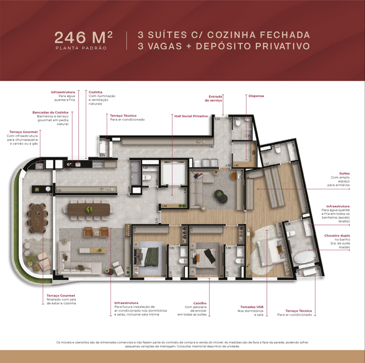 Apartamento à venda com 246m², 3 quartos com vaga - 20