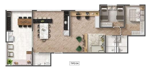 Apartamento à venda com 46m², 2 quartos com vaga - 32