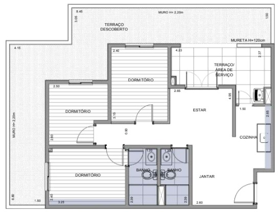 Apartamento à venda com 96m², 3 quartos com vaga - 16