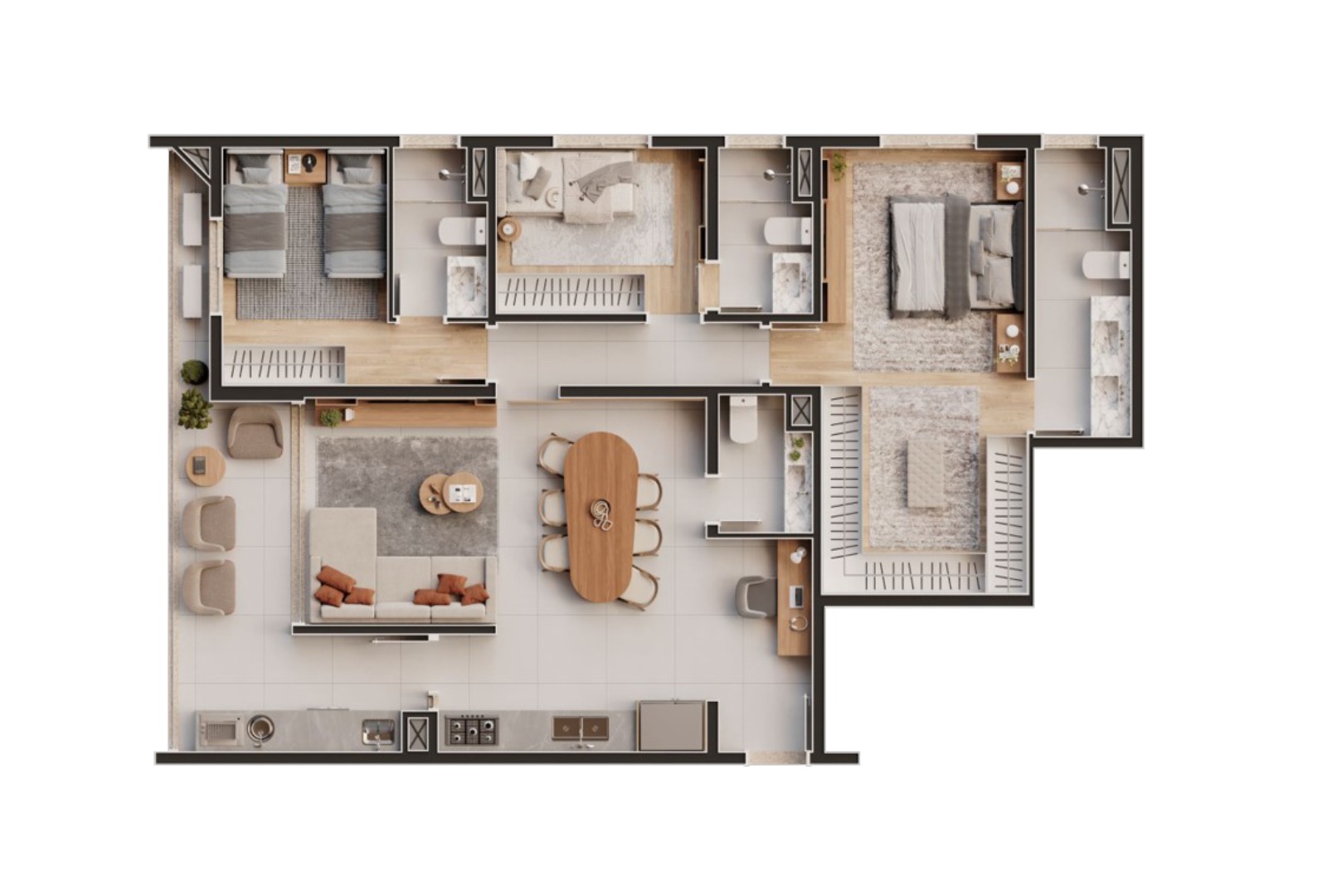 Apartamento à venda com 120m², 3 quartos com vaga - 20