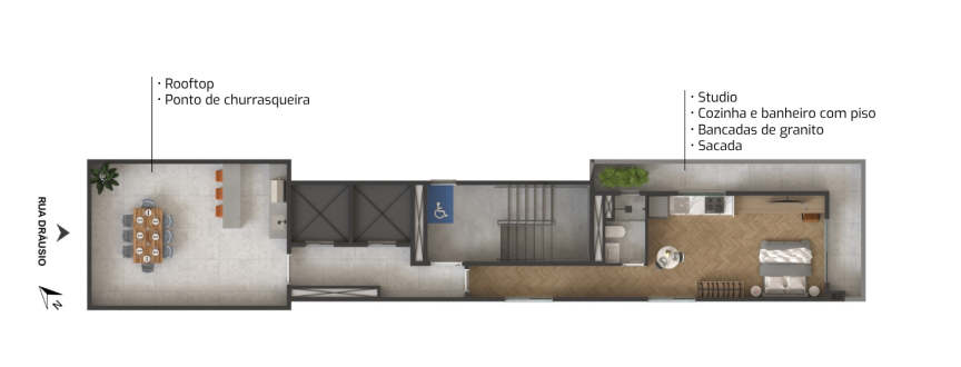 Studio à venda com 42m², 0 quartos sem vaga - 5