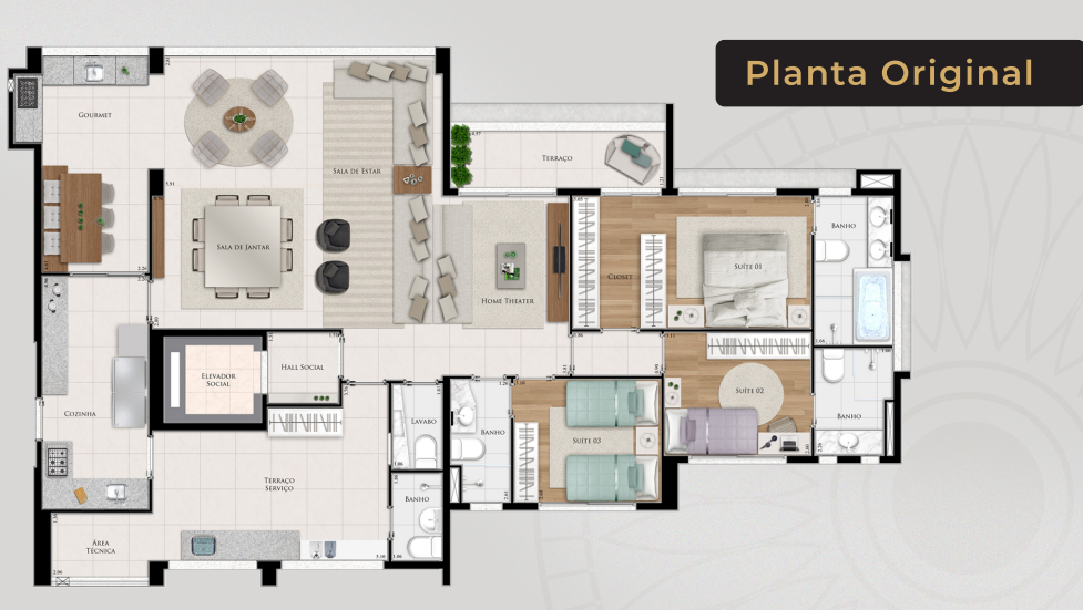 Apartamento à venda com 153m², 4 quartos com vaga - 15
