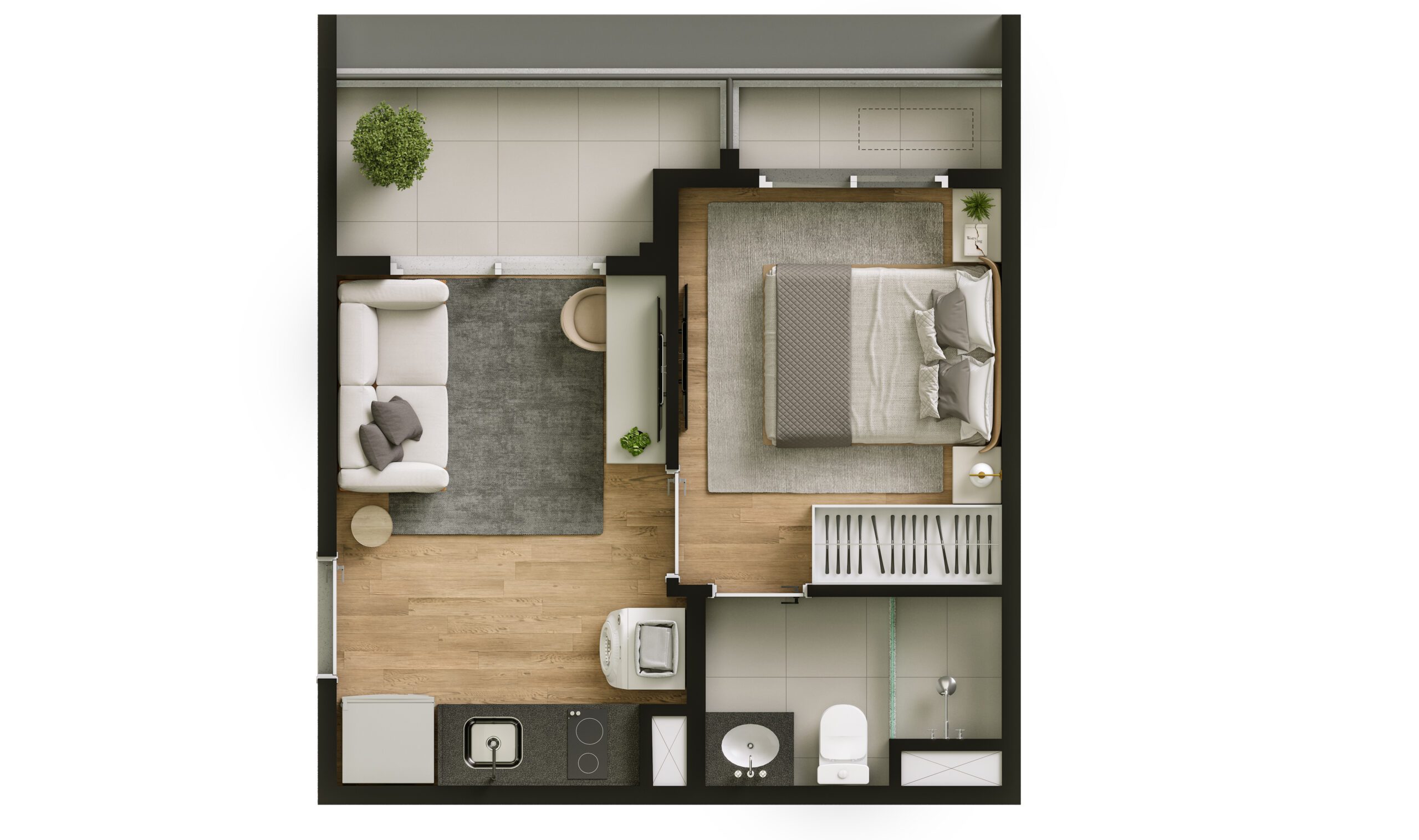 Apartamento à venda com 29m², 1 quarto sem vaga - 21