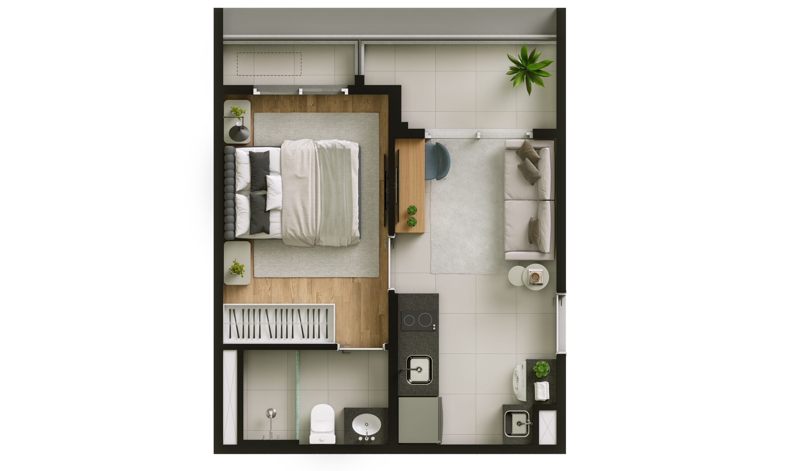 Apartamento à venda com 29m², 1 quarto sem vaga - 22