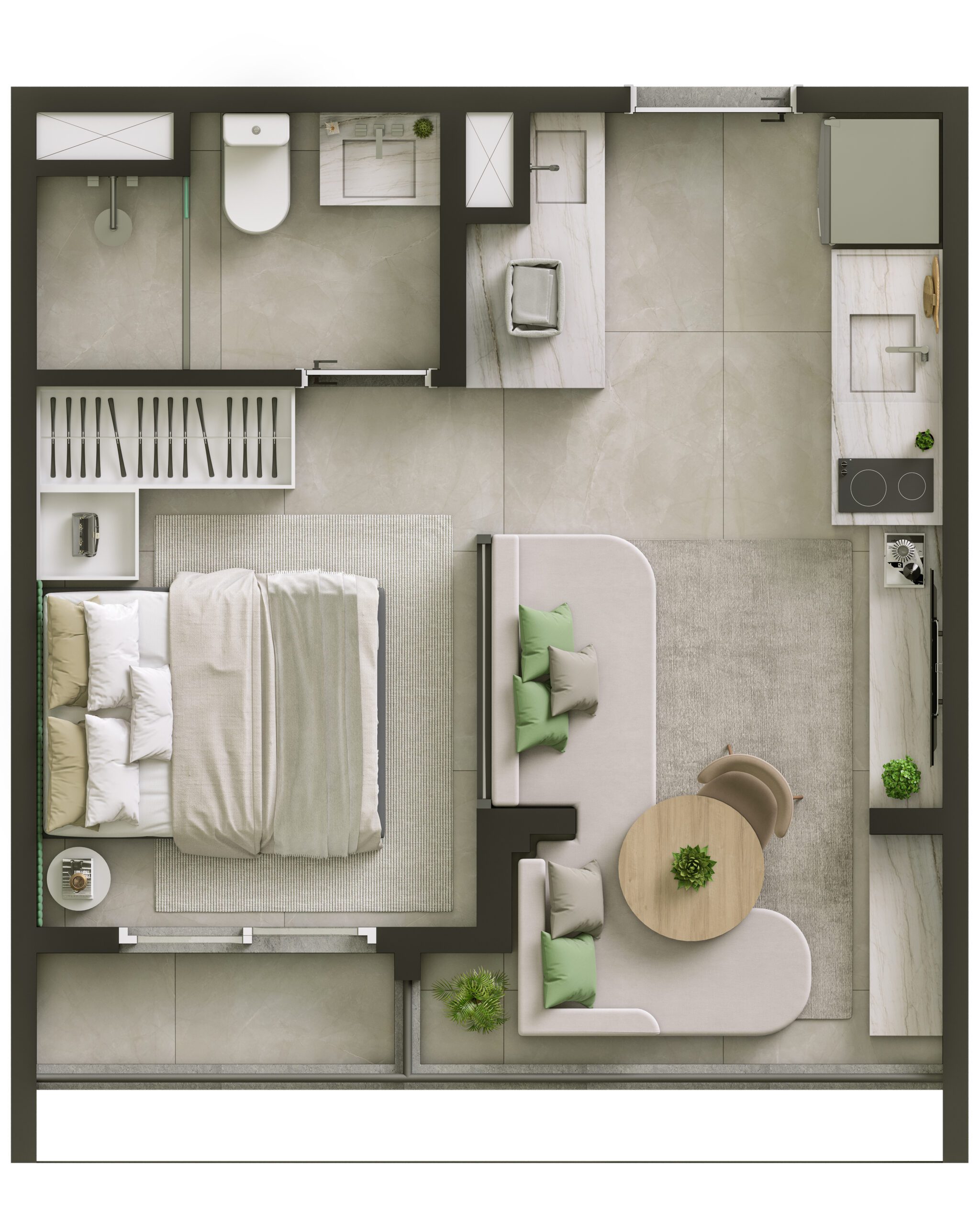 Apartamento à venda com 29m², 1 quarto sem vaga - 19