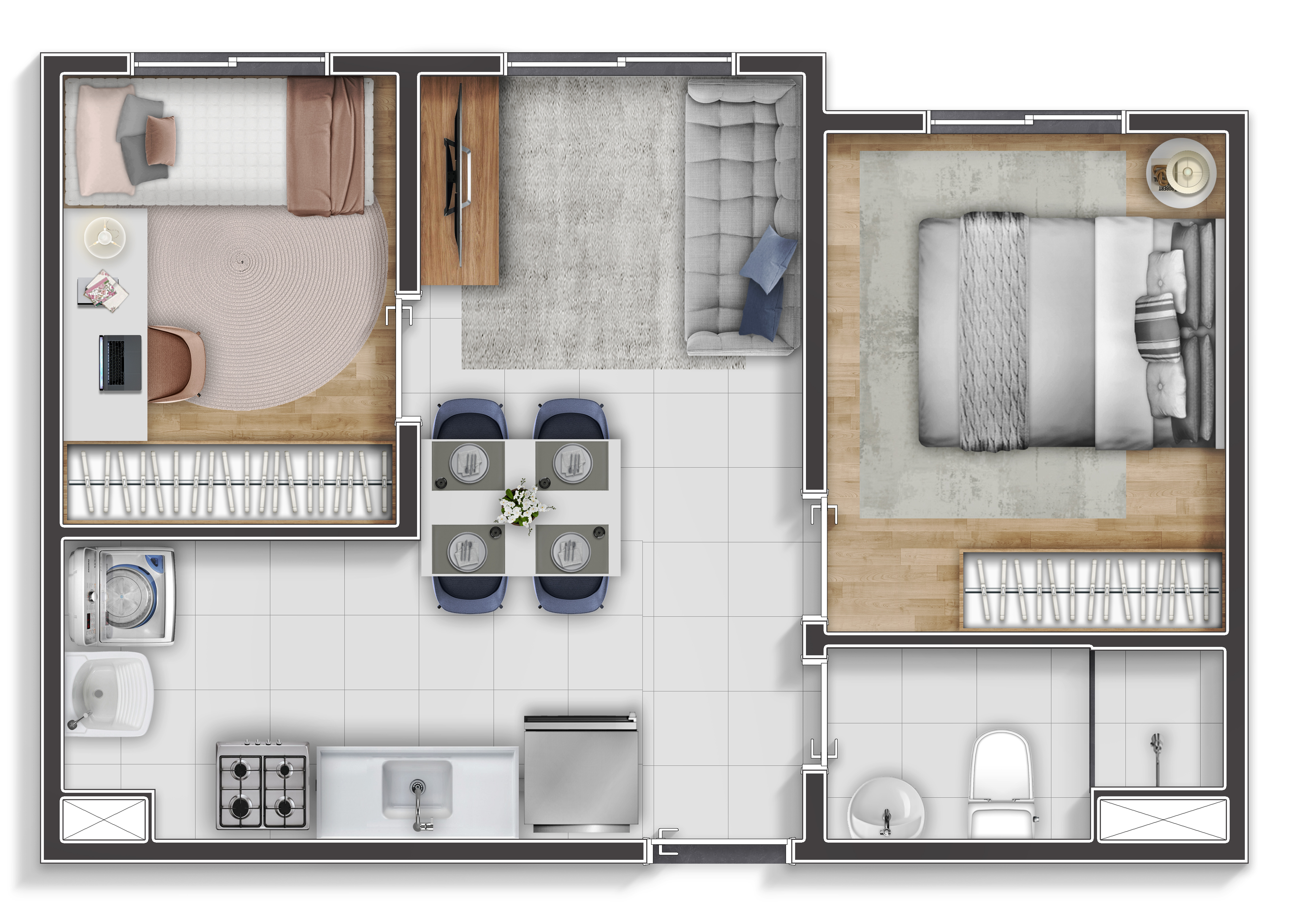 Apartamento à venda com 33m², 2 quartos sem vaga - 21