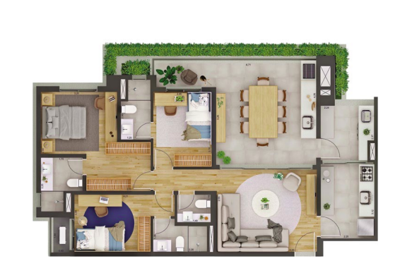 Apartamento à venda com 110m², 3 quartos com vaga - 12