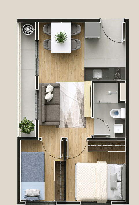 Apartamento à venda com 32m², 2 quartos sem vaga - 10