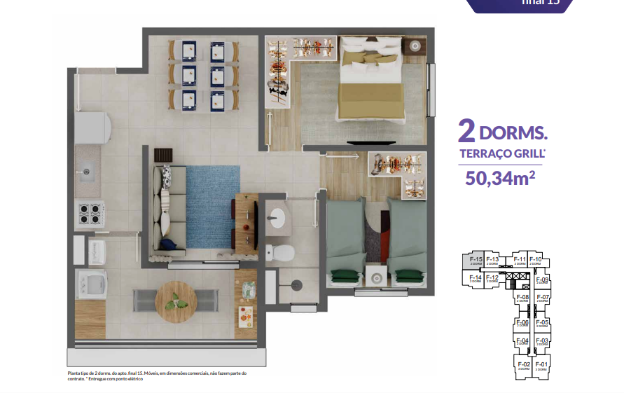 Apartamento à venda com 50m², 2 quartos com vaga - 28