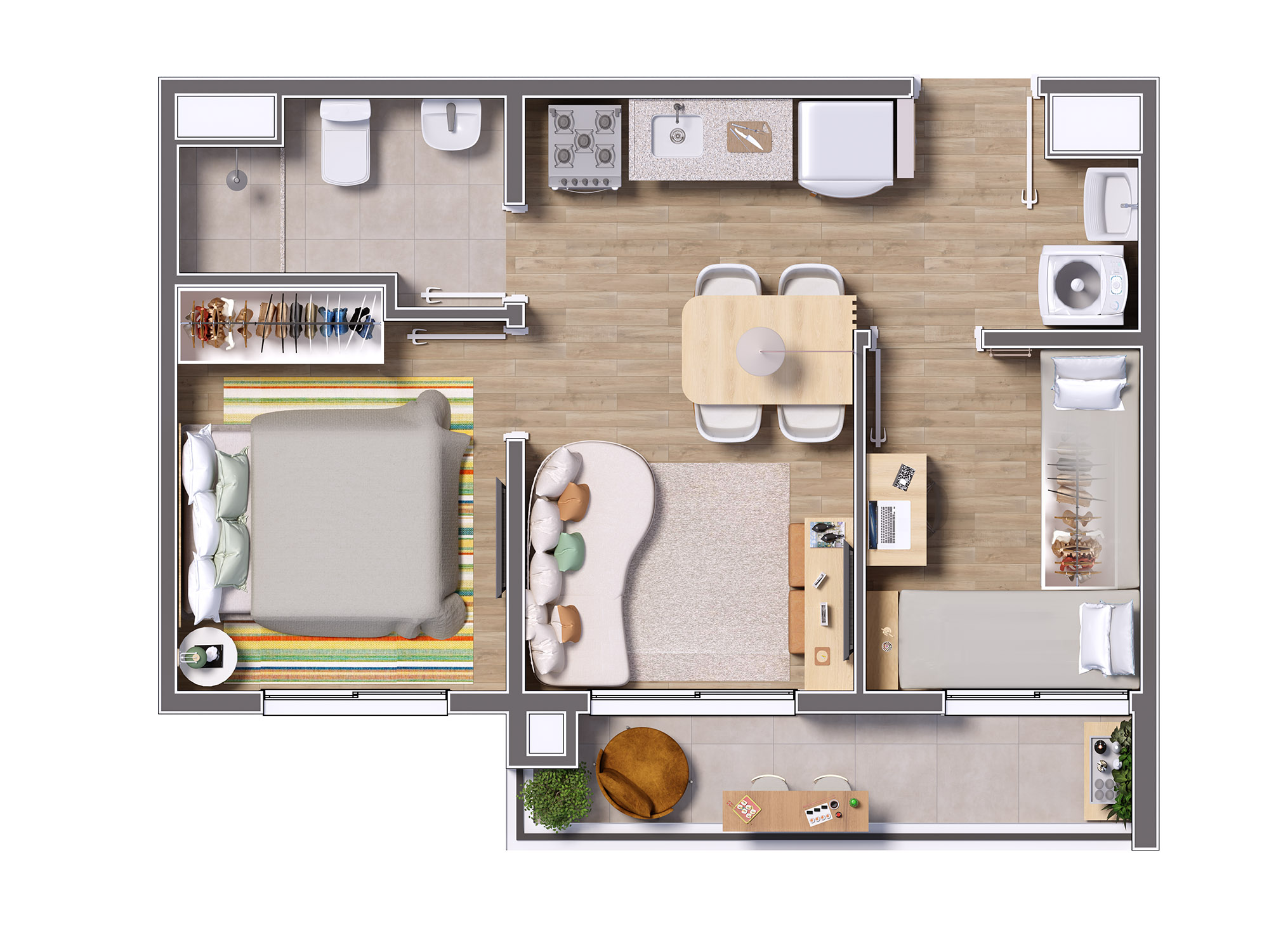 Apartamento à venda com 37m², 2 quartos com vaga - 20