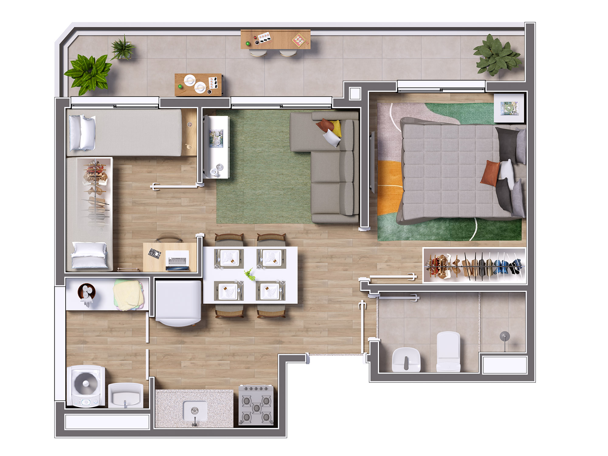 Apartamento à venda com 42m², 2 quartos com vaga - 20
