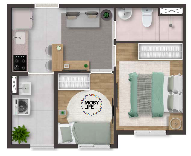Apartamento à venda com 31m², 2 quartos sem vaga - 9