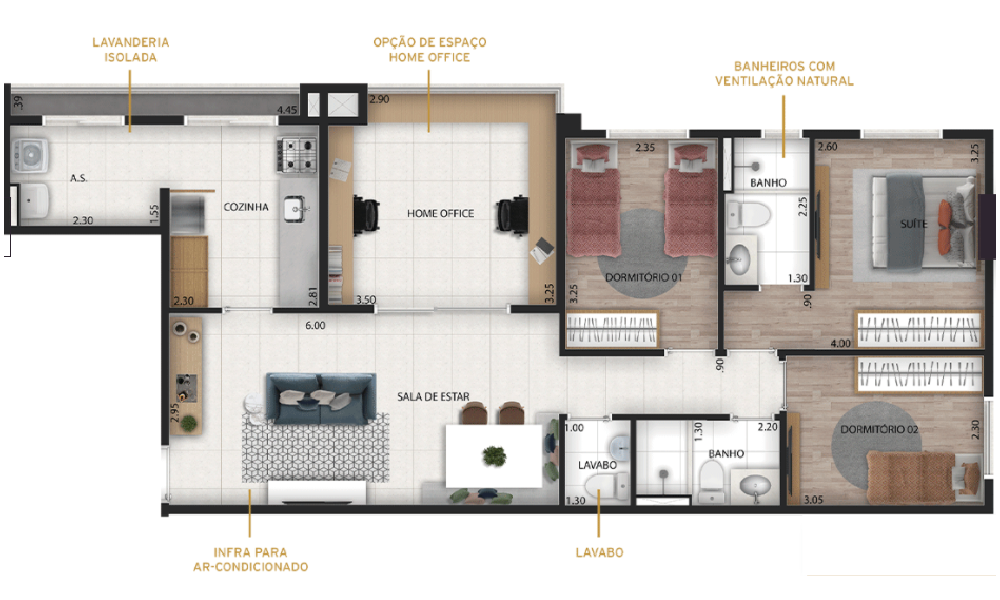 Apartamento à venda com 83m², 2 quartos com vaga - 9