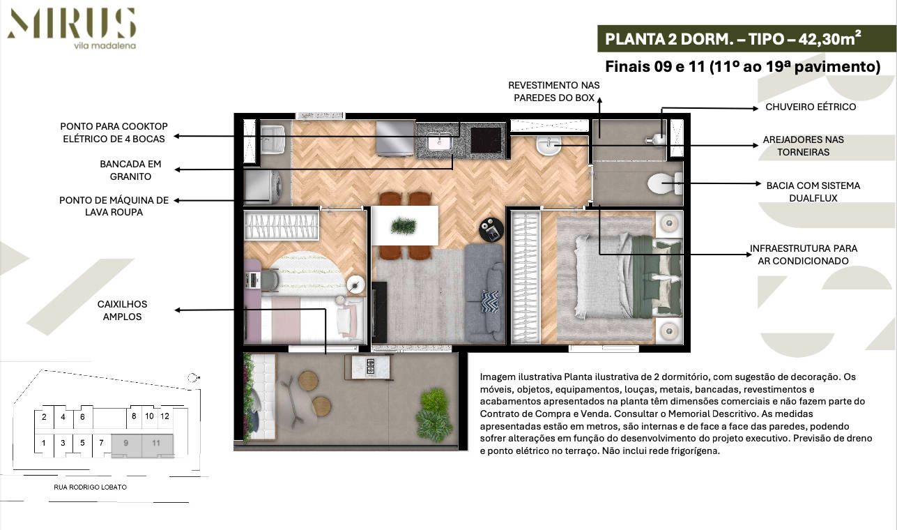 Apartamento à venda com 42m², 2 quartos sem vaga - 21