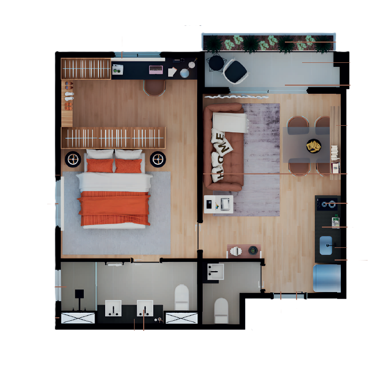 Apartamento à venda com 48m², 2 quartos sem vaga - 13