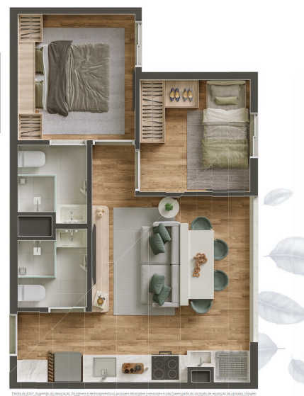 Apartamento à venda com 42m², 2 quartos com vaga - 38