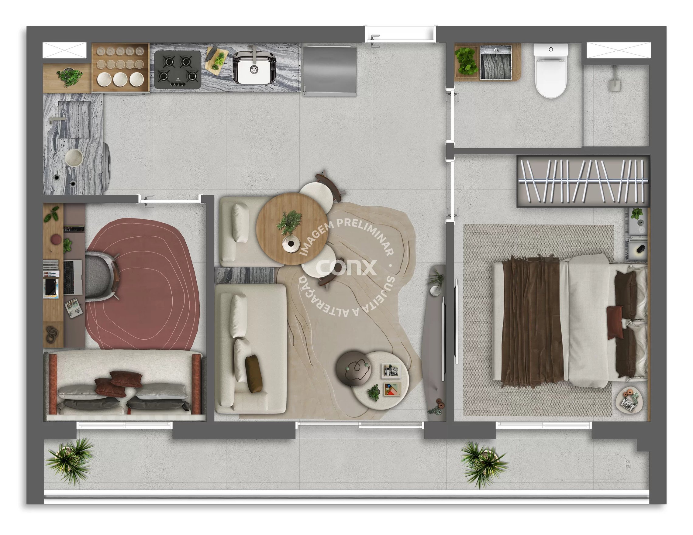Apartamento à venda com 44m², 2 quartos sem vaga - 17
