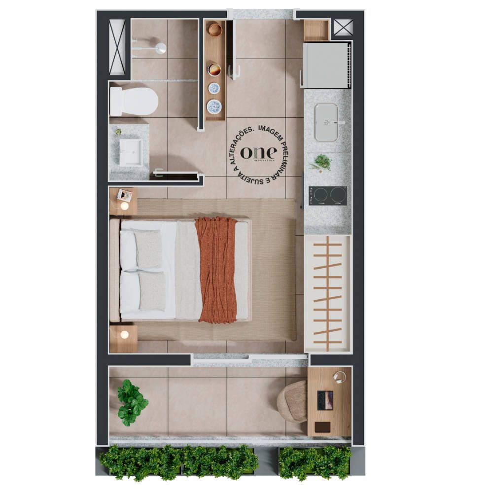 Studio à venda com 22m², 0 quartos sem vaga - 13