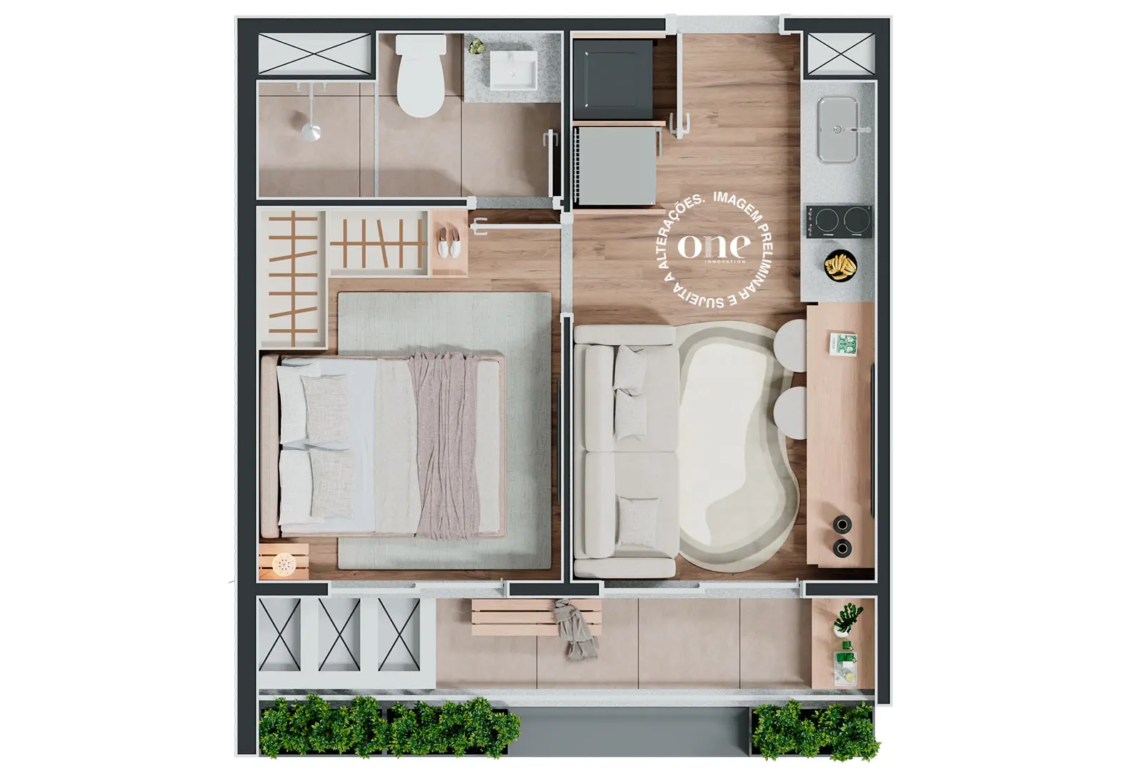 Apartamento à venda com 39m², 2 quartos sem vaga - 5