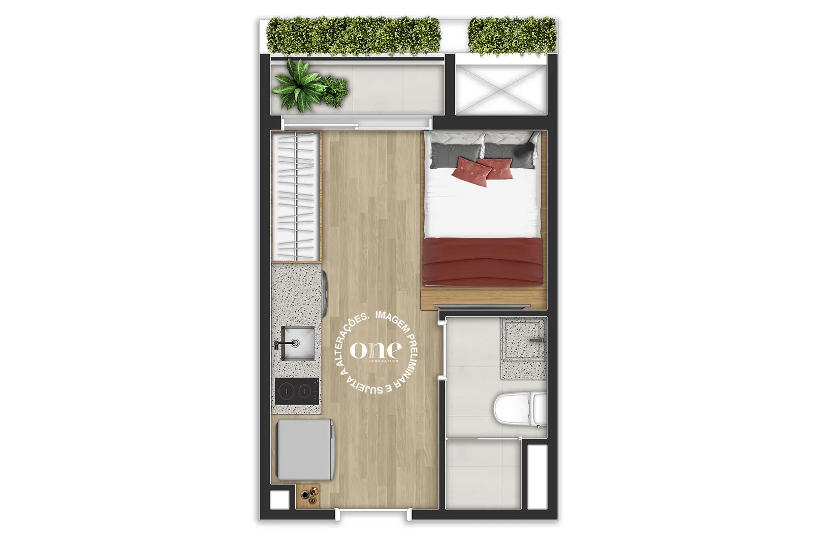 Studio à venda com 20m², 0 quartos sem vaga - 7