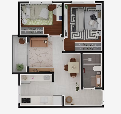 Apartamento à venda com 39m², 2 quartos sem vaga - 10