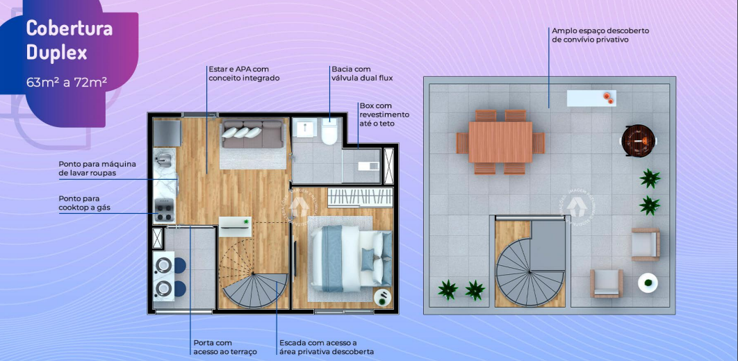 Apartamento à venda com 63m², 1 quarto sem vaga - 33