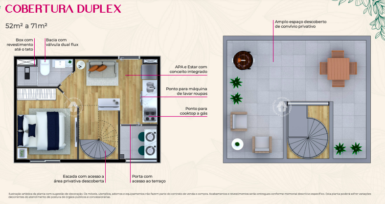 Apartamento à venda com 52m², 1 quarto sem vaga - 23