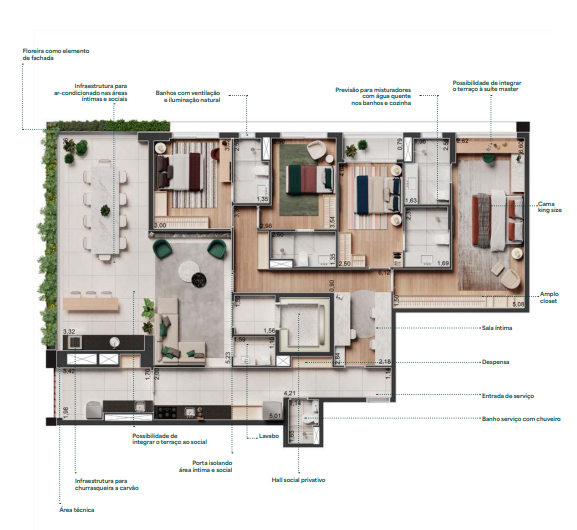 Apartamento à venda com 183m², 4 quartos com vaga - 29