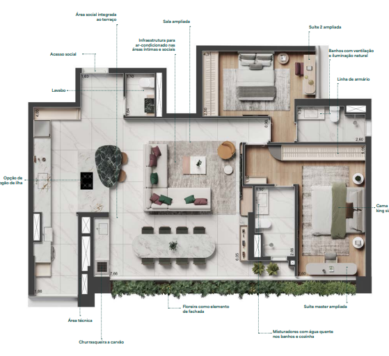 Apartamento à venda com 106m², 3 quartos com vaga - 29