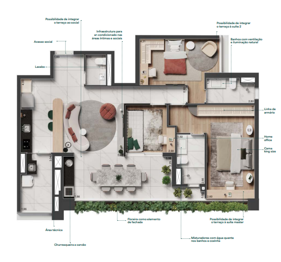 Apartamento à venda com 106m², 3 quartos com vaga - 30