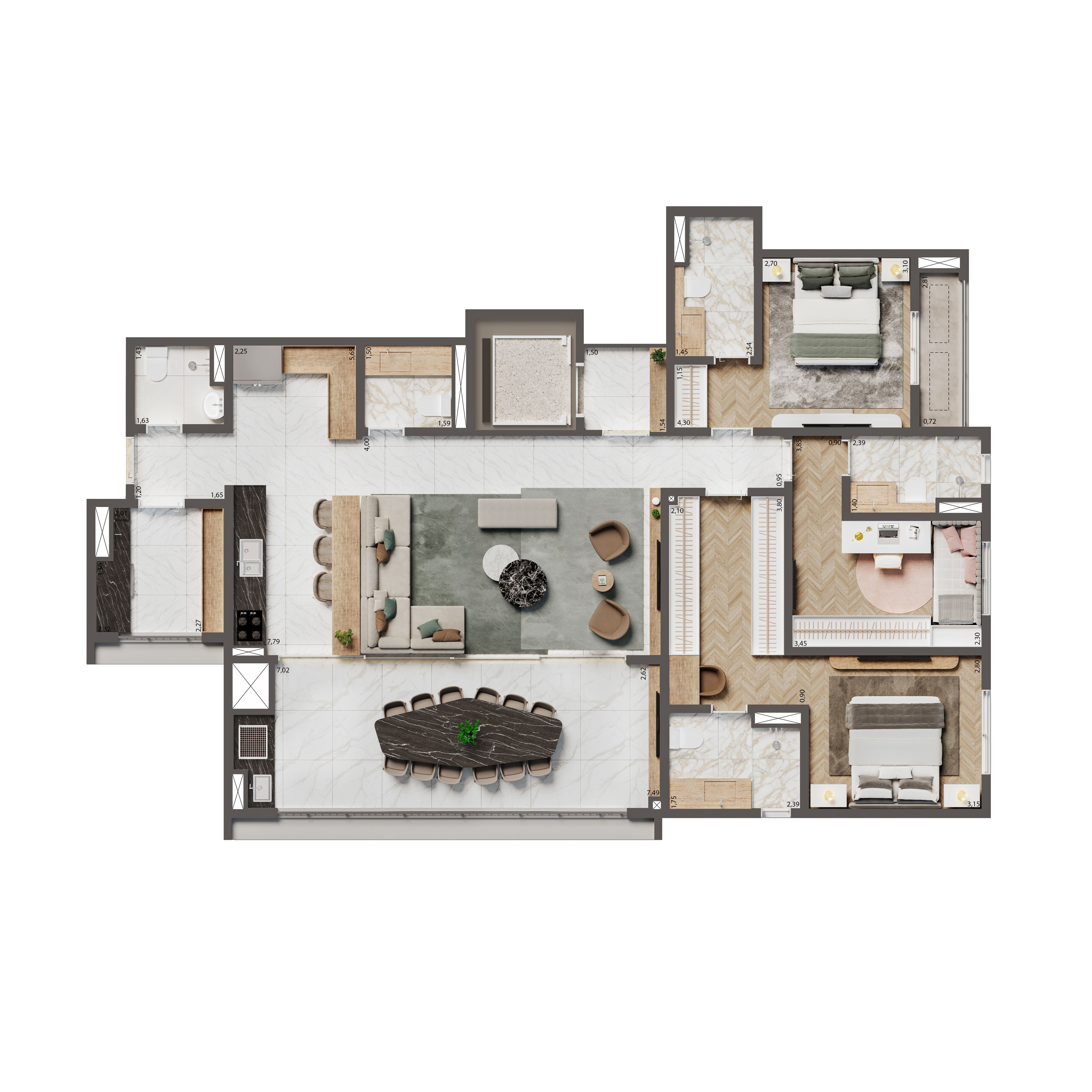 Apartamento à venda com 137m², 3 quartos com vaga - 11